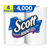 Scott Toilet Paper 4 roll 1000 sheet 4 in. (Pack of 12)