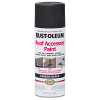 Rust-Oleum Stops Rust Carbon Black Roof Accessory Oil Based Spray Paint 12 oz. (Pack of 6)