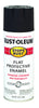 Rust-Oleum Stops Rust Flat Black Spray Paint 12 oz. (Pack of 6)