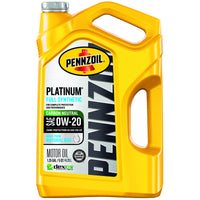 Pennzoil Platinum 0W-20 Gasoline Synthetic Motor Oil 5 qt 1 pk (Pack of 3)