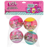 L.O.L. Surprise! Birthday Party Mini Surprise Balls Plastic 4 pc (Pack of 12)