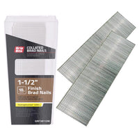 Grip-Rite 1-1/2 in. 18 Ga. Straight Strip Electro Galvanized Finish Nails 1000 pk