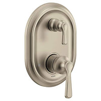 Brushed Nickel M-CORE 3-Series With Integrated Transfer Valve Trim