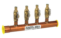 Sioux Chief 1 in. CTS each X 1 in. D PEX Copper 4 Port Manifold