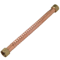 Homewerks 3/4 in. FIP X 3/4 in. D FIP 15 in. Copper Water Heater Supply Line