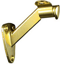 National Hardware Gold Zinc Die Cast w/Steel Strap Handrail Bracket 3.31 in. L 250 lb