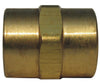 Pipe Coupling, Lead Free Rough Brass, 1/2-In.