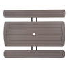 Cosco Plastic Brown 72 in. Rectangle Foldable Picnic Table