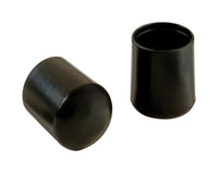 Shepherd Hardware Vinyl Leg Tip Black Round 4 pk