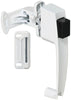 National Hardware White Zinc Push Button Latch 1 pk