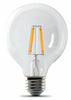 Feit Enhance G25 E26 (Medium) Filament LED Bulb Soft White 60 Watt Equivalence 1 pk