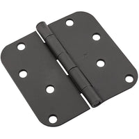 SPB512R5/8 4" x 4" 5/8R Hinge 1/pk - Black