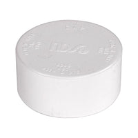 NDS Schedule 35 3 in. Hub each X 3 in. D Hub PVC Drain Cap 1 pk