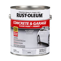 Rust-Oleum Satin Armor Gray Acrylic Concrete & Garage Floor Paint 1 gal. (Pack of 2)