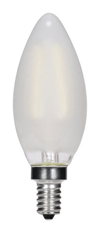 Satco  C11  E12 (Candelabra)  LED Bulb  Warm White  40 Watt Equivalence 1 pk