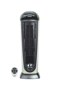 Lasko 12.5 A Black/Gray Electric Ceramic Tower Heater 300 sq. ft.