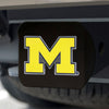 University of Michigan Black Metal Hitch Cover - 3D Color Emblem