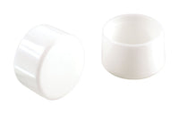 Shepherd Hardware Plastic Leg Tip White Round 4 pk