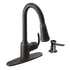 Moen Bayhill One Handle Bronze Pull-Down Kitchen Faucet