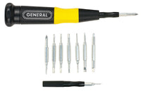 General 16-in-1 Multi-Bit Screwdriver Set 8 pc