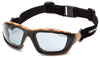 Carhartt Carthage Anti-Fog Full-Frame Safety Glasses Gray Lens Black/Tan Frame 1 pc