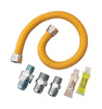 Dormont SmartSense 1/2 in. Flare Sizes X 1/2 in. D OD 36 ft. Stainless Steel Gas Connector Kit