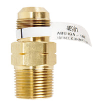 JMF 15/16 in. Flare x 3/4 in. Dia. Male Brass Gas Adapter (Pack of 2)