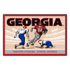 University of Georgia Ticket Stub Rug - 19in. X 30in.