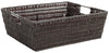 Whitmor 0.56 cu ft Brown Storage Bin 5 in. H X 15 in. W X 13 in. D Stackable