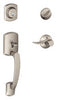 Schlage Greenwich Sacramento Polished Nickel Handleset 1-3/4 in.