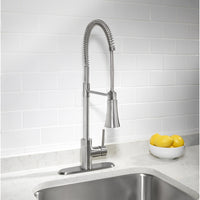 LDR One Handle Stainless Steel Pull-Down Kitchen Faucet