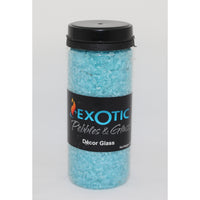 Exotic Pebbles & Aggregates Ep-E-90-30n 26.4 Oz Exotic Aqua Dcor Glass Deco Jar