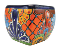 Avera Products Talavera 5 in. H X 5 in. D Ceramic Bubble Planter Multicolored (Pack of 4).