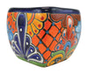 Avera Products Talavera 5 in. H X 5 in. D Ceramic Bubble Planter Multicolored (Pack of 4).