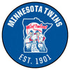 MLB - Minnesota Twins Retro Collection Roundel Rug - 27in. Diameter - (1978)