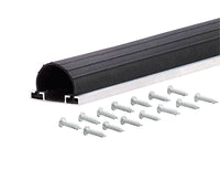 M-D Black Aluminum/Vinyl Weatherstrip For Garage Doors 18 ft. L X 2-3/4 in.