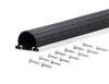 M-D Black Aluminum/Vinyl Weatherstrip For Garage Doors 18 ft. L X 2-3/4 in.