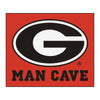 University of Georgia Red Man Cave Rug - 5ft. x 6ft.