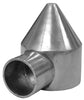 YardGard 3.6 in. L Silver Aluminum Chain Link Bullet Cap 1 pk