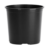 Hc Companies 7 In. H X 6-1/2 In. W X 6.5 In. Dia. Plastic Basic Flower Pot Black (Pack Of 25)