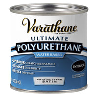 Varathane 200261h 1/2 Pt Satin Intr Water-Based Diamond Polyurethane Finish (Pack of 4)