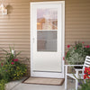 Larson 81 in. H X 36 in. W Aluminum/Wood White Mid-View Reversible Self-Storing Storm Door