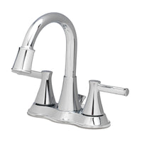 OakBrook Chrome Two-Handle Bathroom Sink Faucet 4 in.