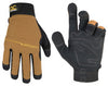 CLC Workright Men's Indoor/Outdoor Gloves Black/Brown XL 1 pk