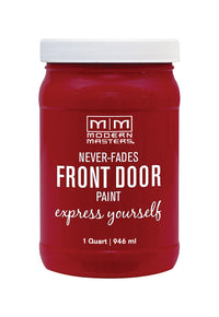 Modern Masters Door Paint Satin Passionate Front Door Paint Indoor and Outdoor 1 qt. (Pack of 2)