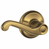 Schlage Flair Antique Brass Passage Lockset 1-3/4 in.