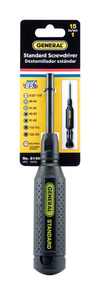 General Multi-Bit Screwdriver 8 pc