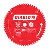 Diablo 7-1/4 in. Dia. x 5/8 in. Carbide Tip Titanium Finishing Saw Blade 60 teeth 1 pc. (Pack of 10)