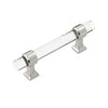 Hickory Hardware HH075857-CA14 3" Crysacrylic/Polished Nickel Crystal Palace Cabinet Pull