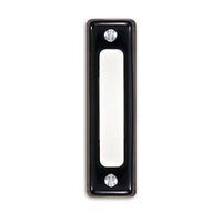 Heath Zenith Black Plastic Wired Pushbutton Doorbell (Pack of 3)